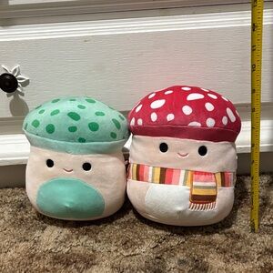Cute Mushroom Plush Set